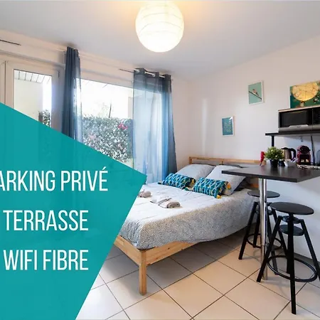 Ferienwohnung La Terrasse St Michel - Parking -Métro - Bus Toulouse Exterior foto